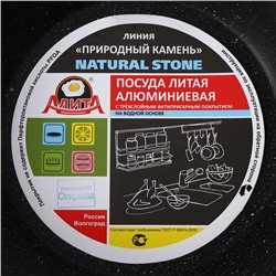 Сковорода «Алёна», d=20 см, пластиковая ручка, антипригарное покрытие, алюминий, чёрная