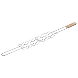 Решётка - гриль для сосисок maclay, 17×8.5 см, нержавеющая сталь, для мангала