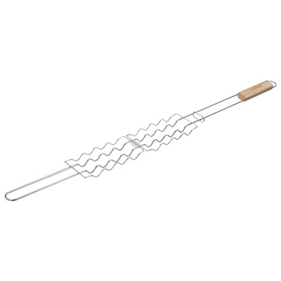 Решётка - гриль для сосисок maclay, 17×8.5 см, нержавеющая сталь, для мангала