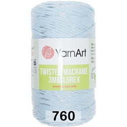 Пряжа Yarnart Macrame Twisted 3 Mm Lurex
