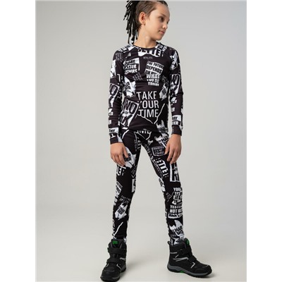 Термокомплект трикот. для мальчиков: фуфайка (футболка) с длин. рук, брюки