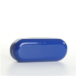 Футляр для очков на хлопушке, однотонный, размер 16×6×3.5 см, синий