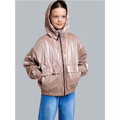 Куртка текстильная с полиуретановым покрытием для девочек (ветровка)