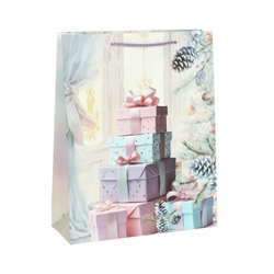 Пакет подарочный 18х24х8,5 / 6062-S /уп 12/720/Новый год