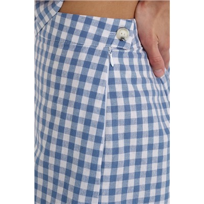 Шорты  SRT25_02_Blue Checkers/Голубой, белый