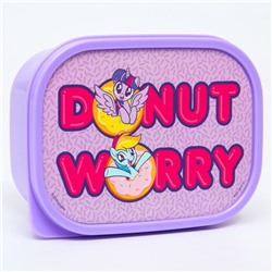 Ланч-бокс прямоугольный 0.5 л Donut worry, My little pony