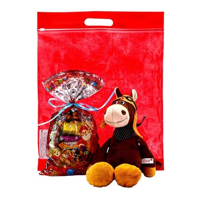 Сладкий новогодний подарок «Джордж», конфеты + игрушка, детский, 500 г