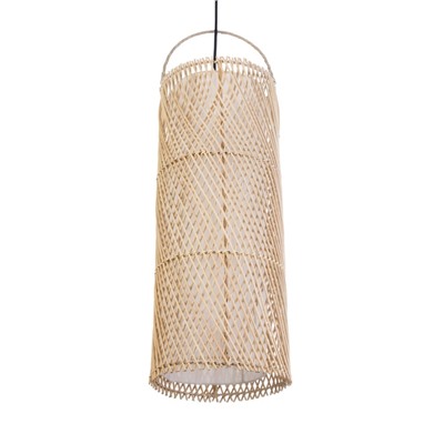 Светильник потолочный из ротанга «Вибава», 1×120 Вт, Е27, 20×20×55 см