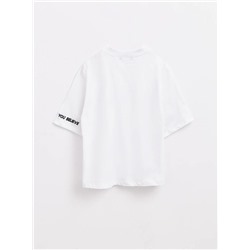 Джемпер женский CONTE Oversize-футболка из хлопка «Believe» LD 1658