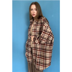 Рубашка женская  HUG077/03/Коричневый, бежевый