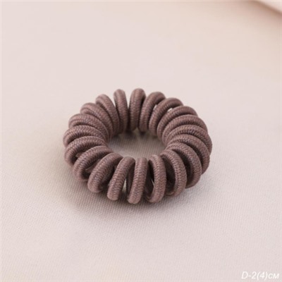 Резинка для волос коричневый / NSAL-22F /уп 100/