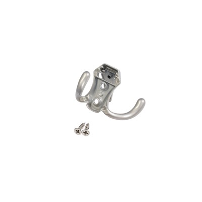 Крючок мебельный CAPPIO HIDDEN, двухрожковый, цвет хром, 2 шт.