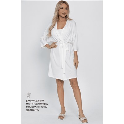 Пеньюар Шелк вискозы (молочный) П14482-52М