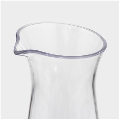 Кувшин-ваза для воды «Лара», 600 мл, 8.5×19.5 см, пластик, прозрачный