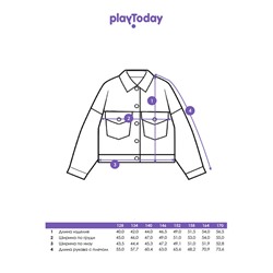 Куртка текстильная джинсовая для девочек