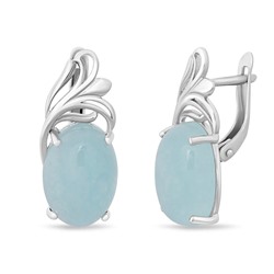 Серьги, аквамарин, СПН4050