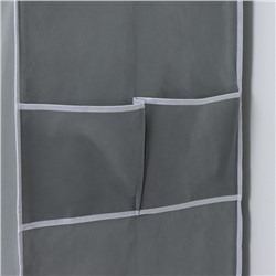 Шкаф тканевый каркасный, складной LaDо́m, 125×45×168 см, серый