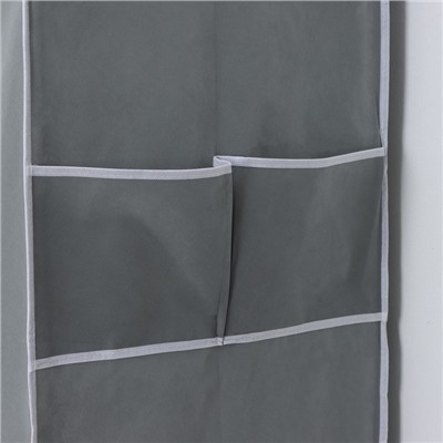 Шкаф тканевый каркасный, складной LaDо́m, 125×45×168 см, серый