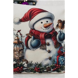 Наволочка декоративная новогодняя 2 шт рогожка НАТАЛИ, 1221264