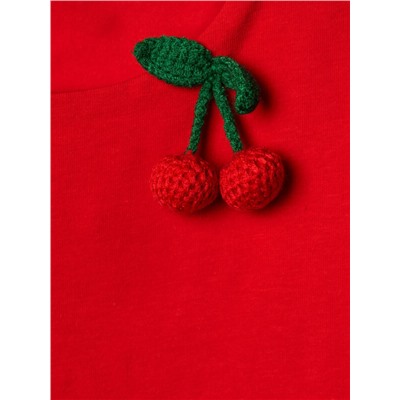 Комплект для девочек: топ трикотажный, брюки текстильные