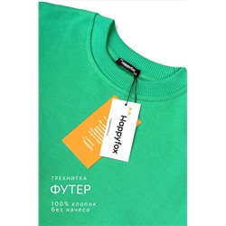 Костюм для девочки оверсайз из футера трехнитки Happyfox