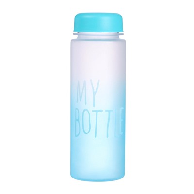 Бутылка для воды My bottle, 500 мл, 19.5×6 см, спортивная, голубая