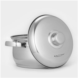 Кастрюля Катунь «Гретта», 2.5 л, d=18 см, капсульное дно, индукция, нержавеющая сталь