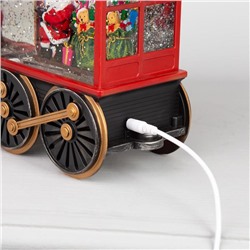 Светодиодная фигура «Паровоз» 31×17×10 см, пластик, батарейки ААх3 (не в комплекте), USB, свечение тёплое белое