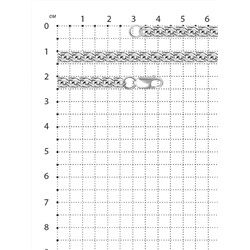 Цепь из серебра с алмазной огранкой родированная - Бисмарк 925 пробы 1-003ра