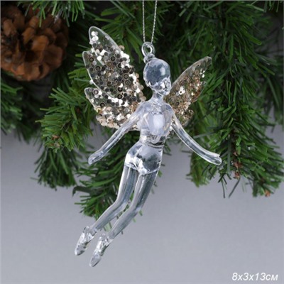 Новогоднее украшение Балерина 13х8 см / WF-184 /уп 300/