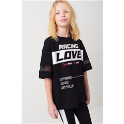 Фуфайка трикотажная для девочек (футболка) PLAYTODAY, 1240273