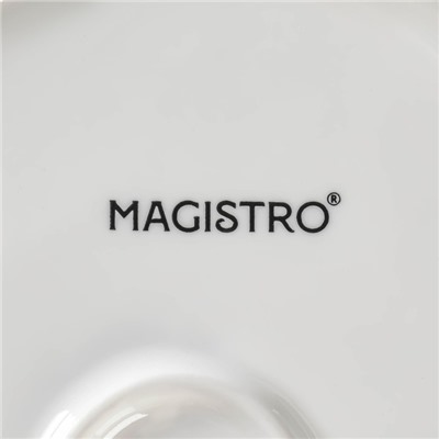 Блюдо Magistro «Бланш», 24×18×4.5 см, фарфор, белое