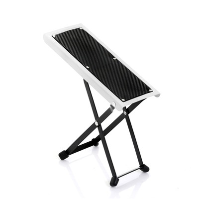 Подставка под ногу гитариста, белая, 25.5×10.5×12.5-25.5 см