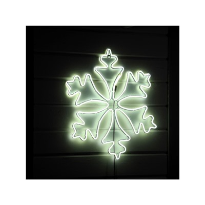 Неоновая фигура «Снежинка», 56 см, 560 LED, 220 В, свечение белое