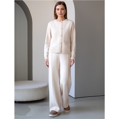 Прямые брюки из пряжи с кашемиром