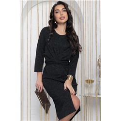 Платье Время желаний (черный с люрексом) П12147