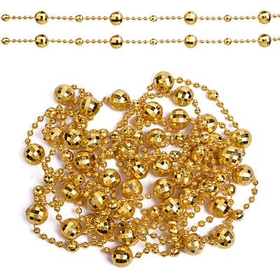 Бусы новогодние золото (2,7м)