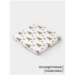 Десертная тарелка новогодняя Доляна «Новогодние зверята», d=19 см, стекло, белая