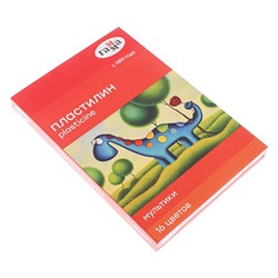 Пластилин «Гамма. Мультики», 16 цветов, 320 г, со стеком