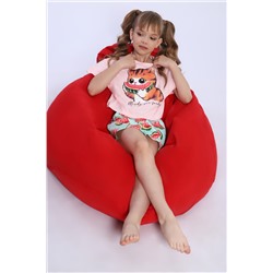 Пижама для девочки Кот-арбуз арт ПД-019-067