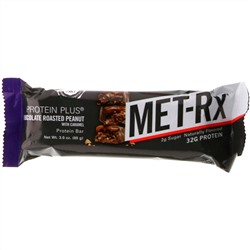 MET-Rx, PROTEIN PLUS Bar, Chocolate Roasted Peanut with Caramel, 9 Bars, 3.0 oz (85 g) Each