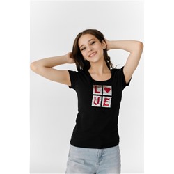 Футболка 7180 (Черный)