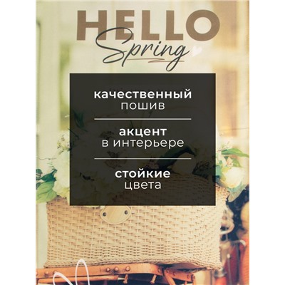 Полотенце "Этель" Hello 40х73 см, 100% хл, саржа 190 гр/м2