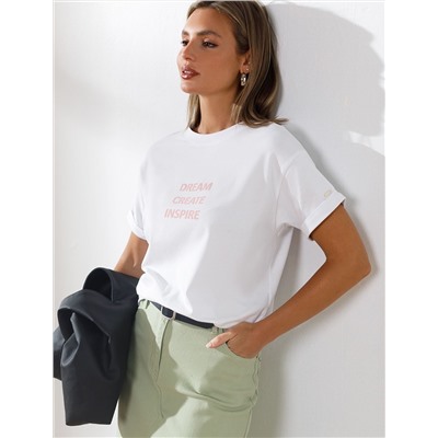 Футболка из премиального хлопка с авторским принтом