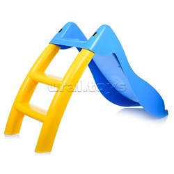 Игровая горка "Дельфин" (голубой/желтый)