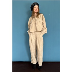 Брюки-бананы  VELVET086/05/Песочный