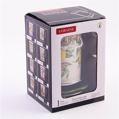 60176 Подставка д/стол/прибор 3пр Лимонный праздник доломит LR(х24)