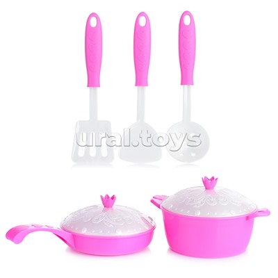 Набор посуды Кухонный сервис Волшебная Хозяюшка (7 предметов) в сетке