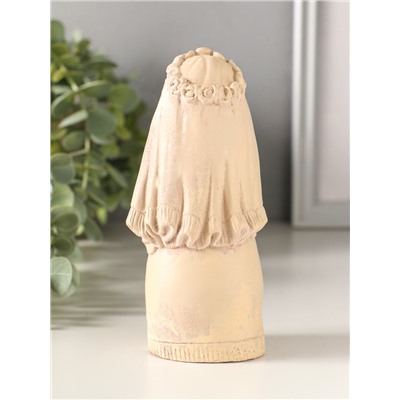 Фигурка - оберег «Берегиня невеста» 13×5 см, бежевый с эффектом состаривания