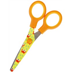 Ножницы детские, 13 см. ЛИСЕНОК (НЖ-1174) с цветной печатью на лезвии, пластиковые кольца